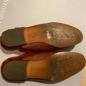 Women burgundy Leather Shoes